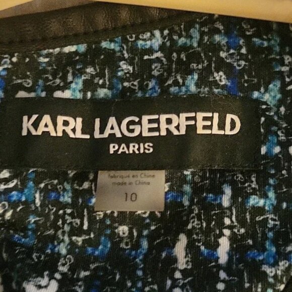 Karl Lagerfeld Sleeveless Silky Stretch Knit Dress - Picture 4 of 4